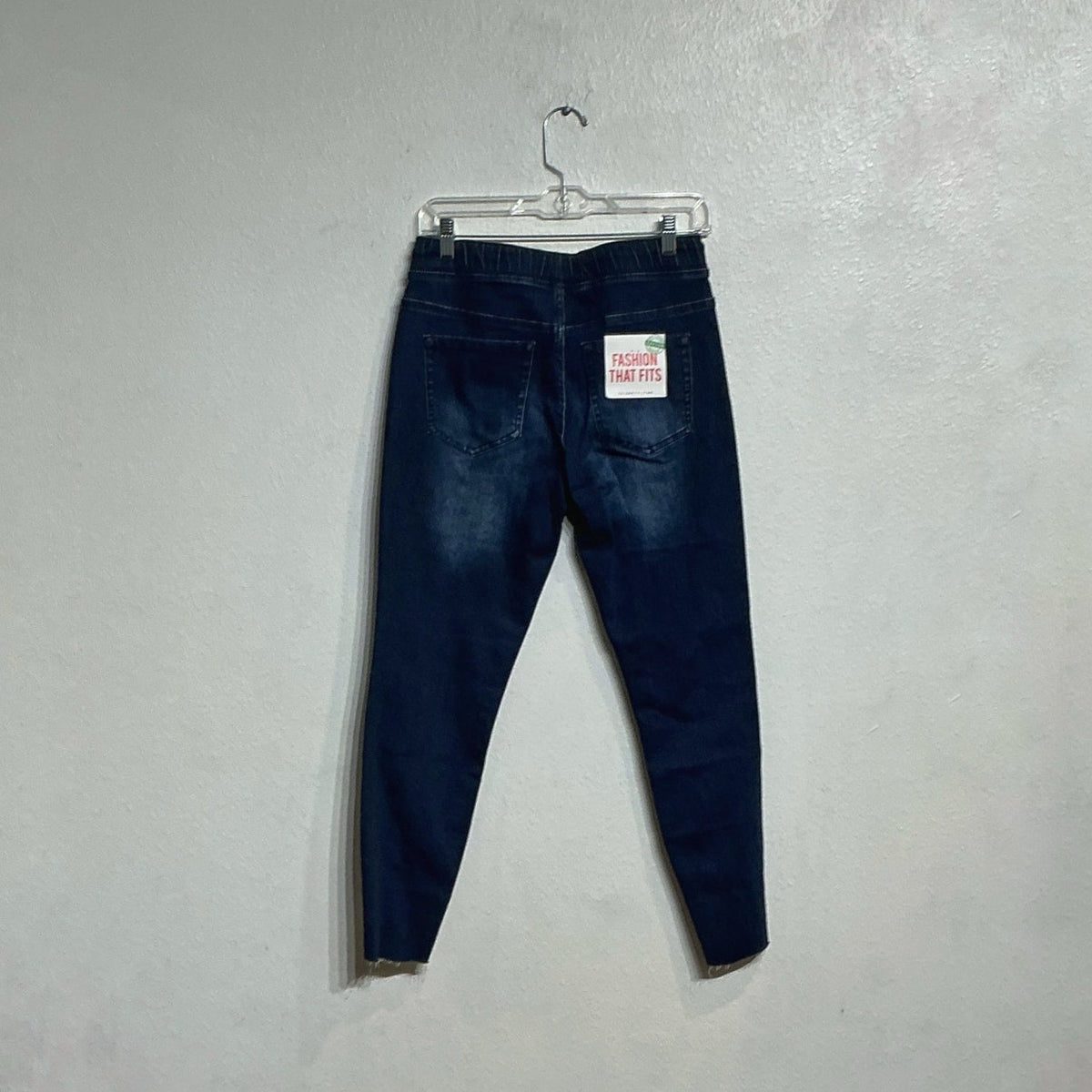 Celebrity Pink Stinger Blue Distressed Pull On Drawstring Denim Pants Sz S NWT