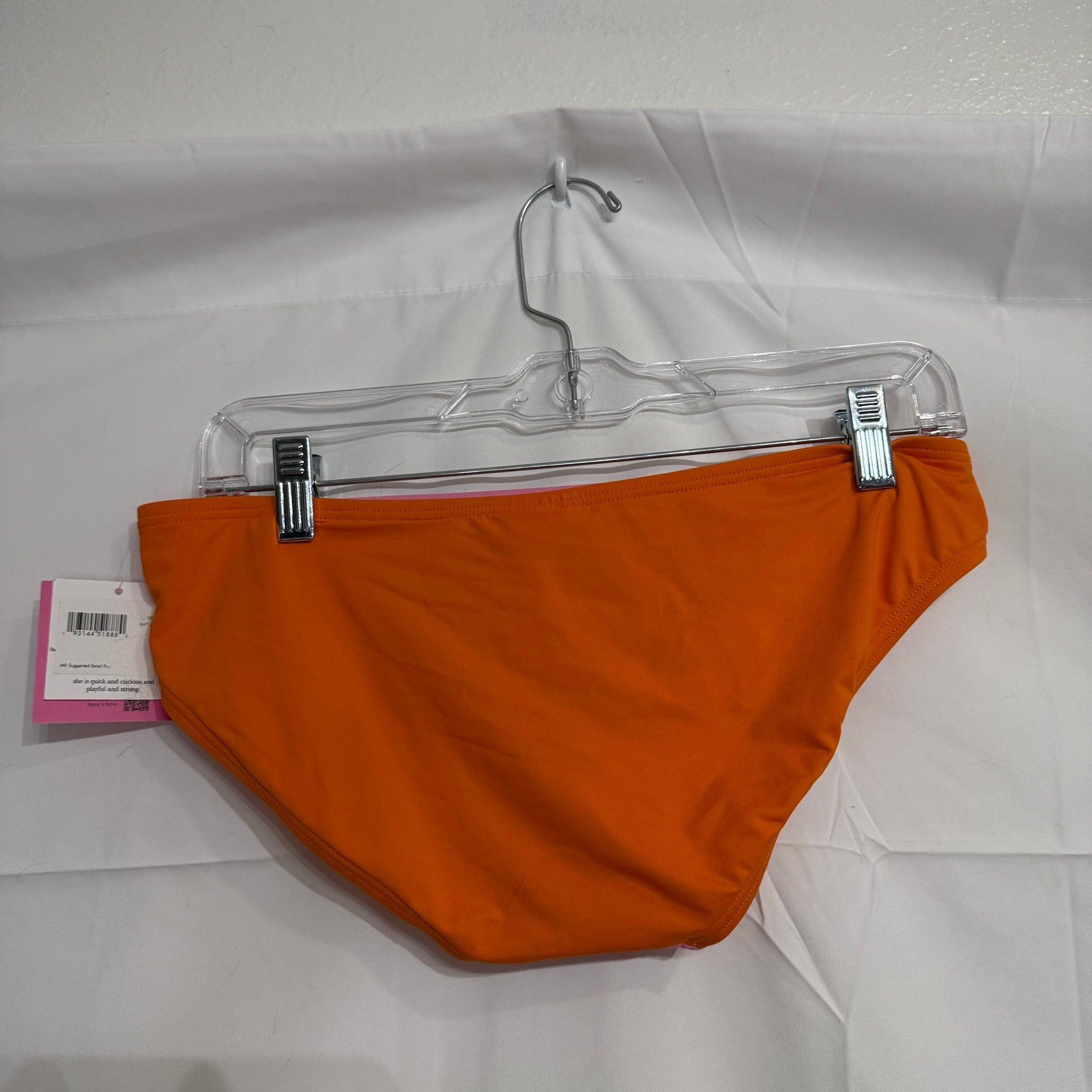 Kate Spade New York Surf Pink O-Ring Bikini Bottoms Sz L NWT
