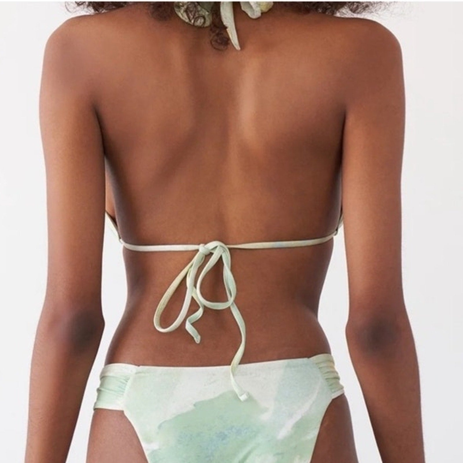 Revel Rey Sorbet Camo Bikini Top Sz L NWT