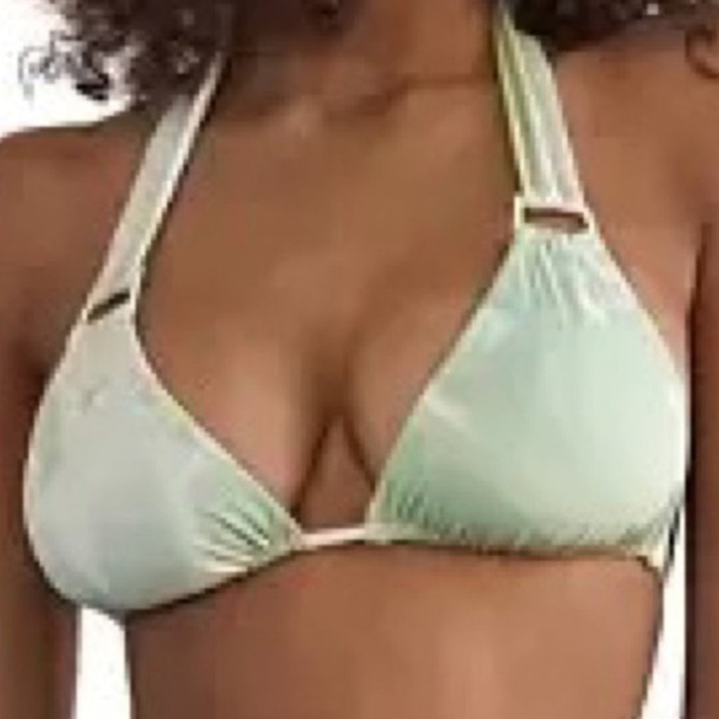 Revel Rey Sorbet Camo Bikini Top Sz L NWT