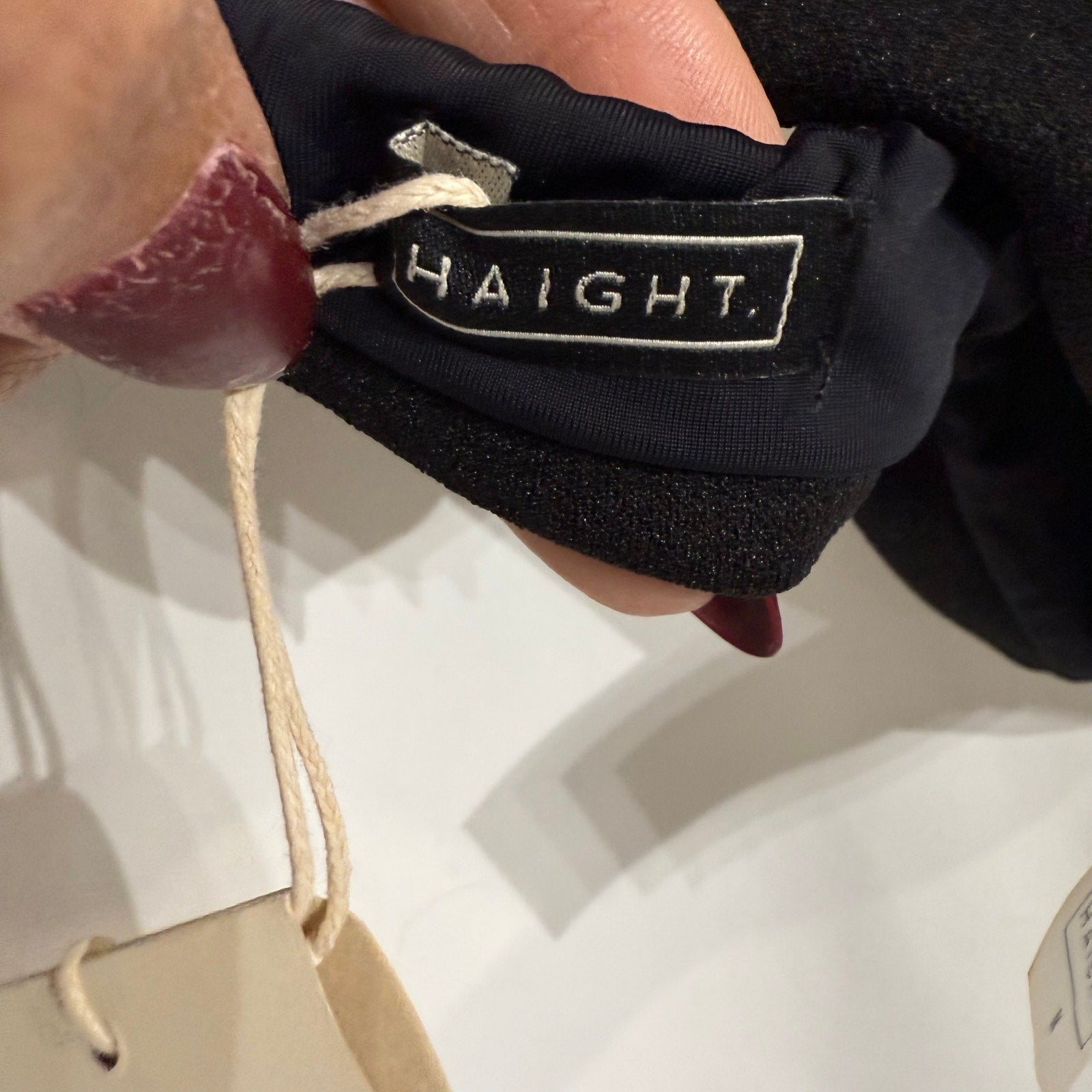Haight Black Crepe Thidu Bikini Top Sz S NWT