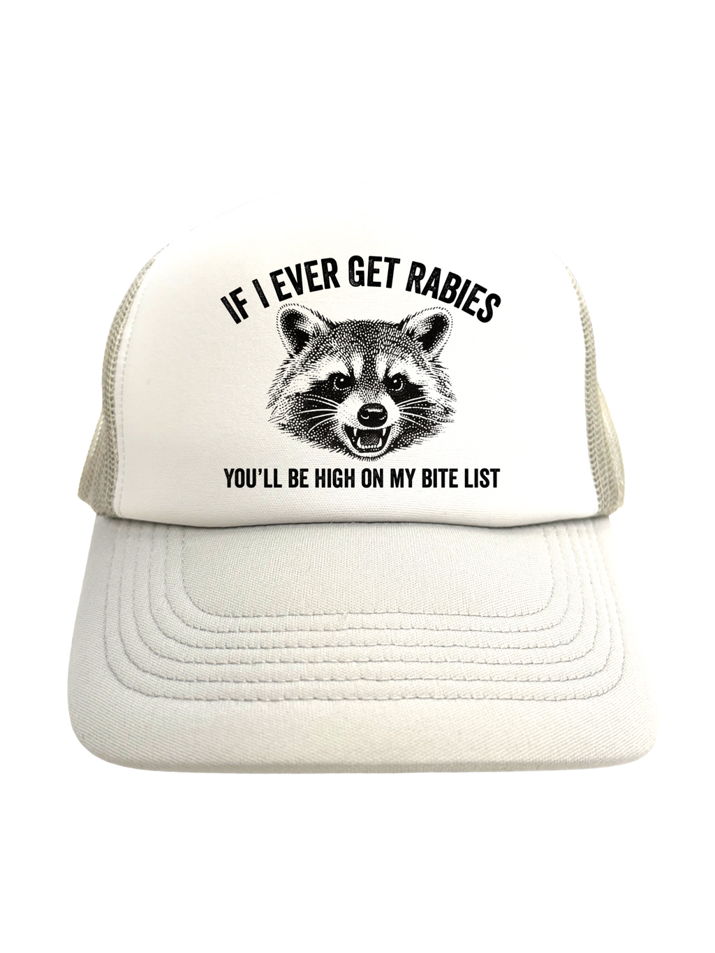 IF I EVER GET RABIES | VINTAGE STYLE FOAM TRUCKER HAT