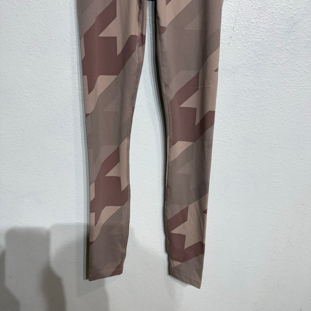 Varley Pink Taupe Camo Leggings Sz XXS NWT