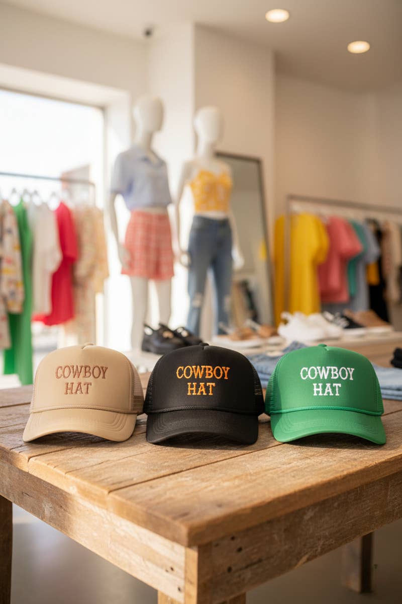 SI-26717 The Cowboy Hat Baseball Mesh Cap
