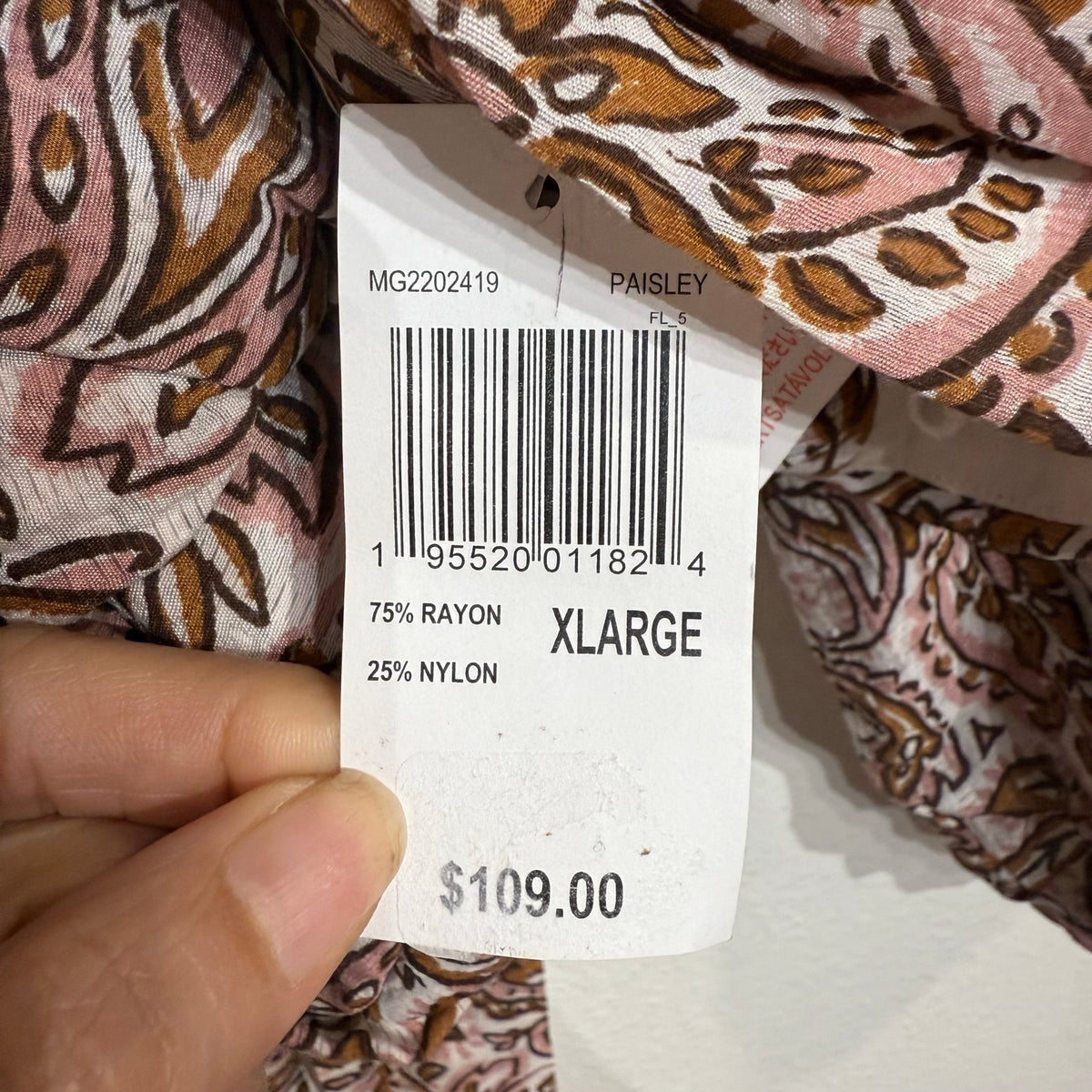 Minkpink Jedda Crop Blouse in Paisley Sz XL NWT