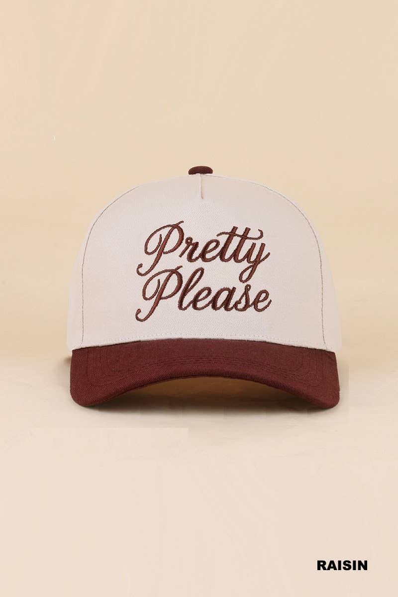 0519 Pretty Please Two Tone Snapback Hat SI-29866