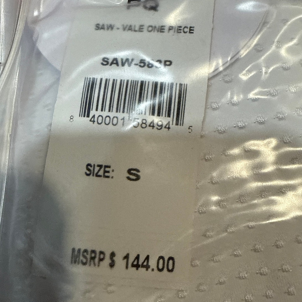 PQ Swim Sail White Vale One Piece Swimsuit Sz S NWT