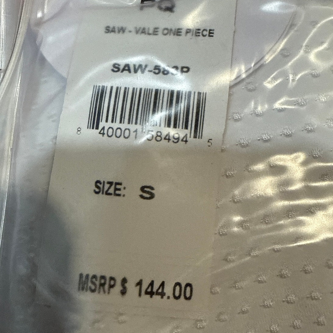 PQ Swim Sail White Vale One Piece Swimsuit Sz S NWT