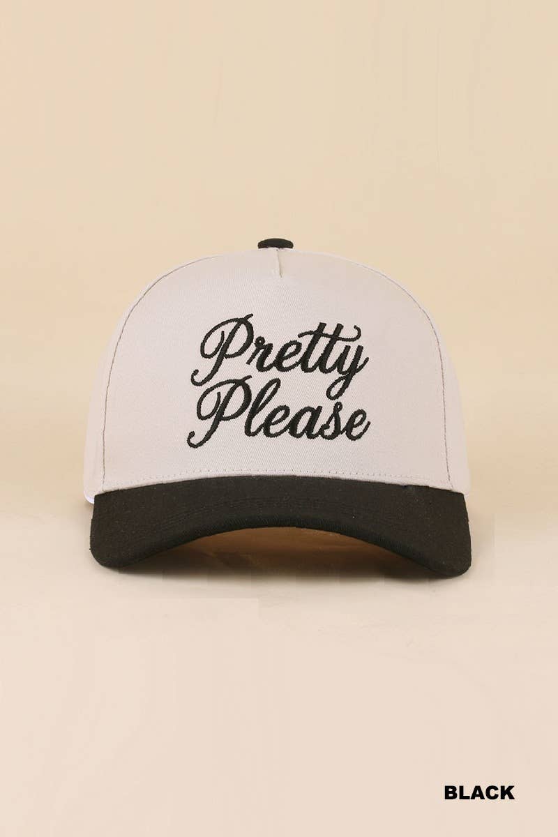 0519 Pretty Please Two Tone Snapback Hat SI-29866