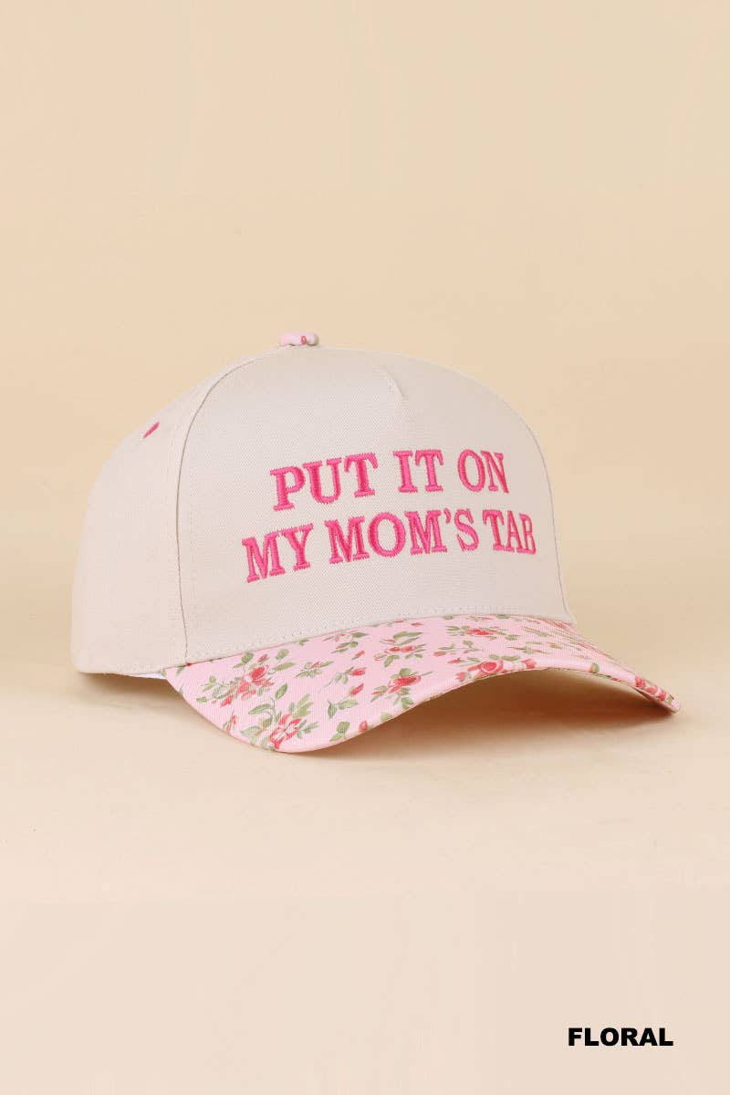 0519 Put It On My Mom's Tab Two Tone Snapback Hat SI-29870