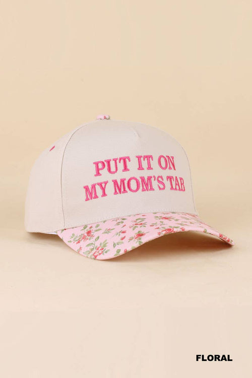 0519 Put It On My Mom's Tab Two Tone Snapback Hat SI-29870