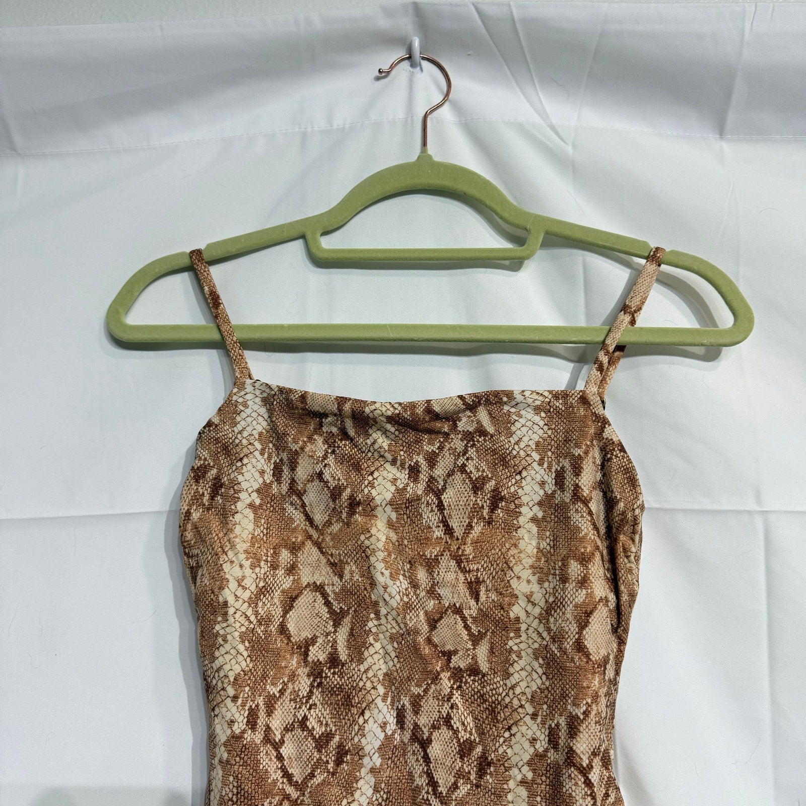 Vitamin A Swim Sand Snake Print Jenna High Leg One Piece  Sz XS NWT