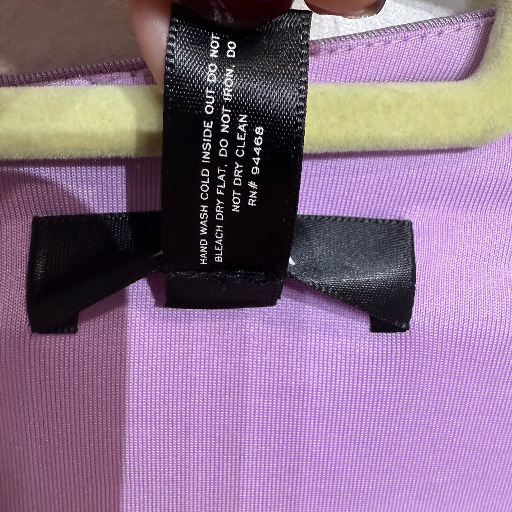 Aqua Violet Ruched Ring Maxi Evening Gown Sz L NWT