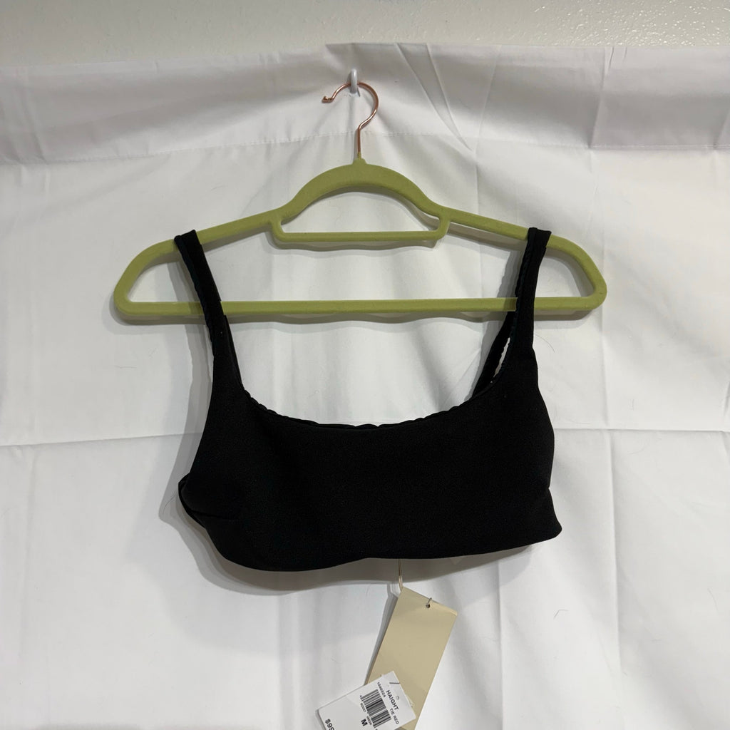 Haight Black Crepe Thidu Bikini Top Sz M NWT