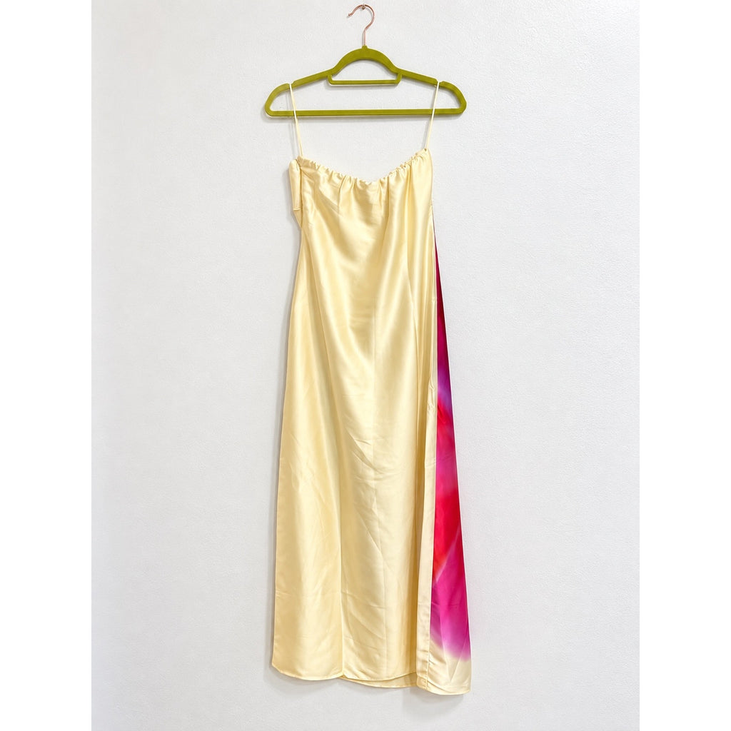 Abercrombie & Fitch Julia Strapless Slip Maxi Dress Floral Sz S NWT
