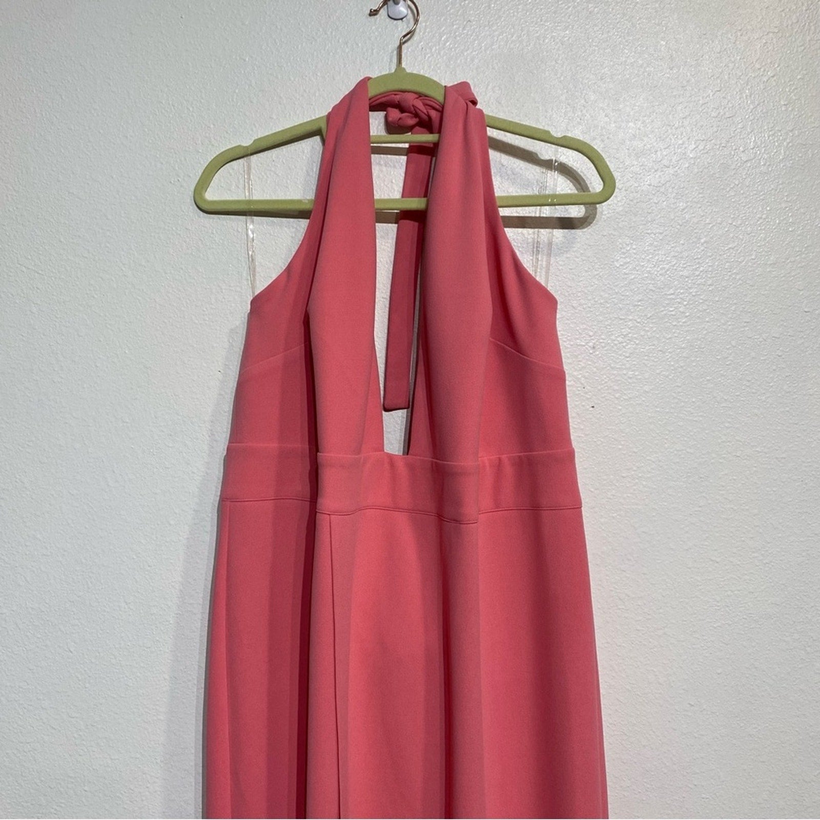 Clothing Obsessed Company Pink Curvy Fit Halter Midi Dress Sz 3XL NWT