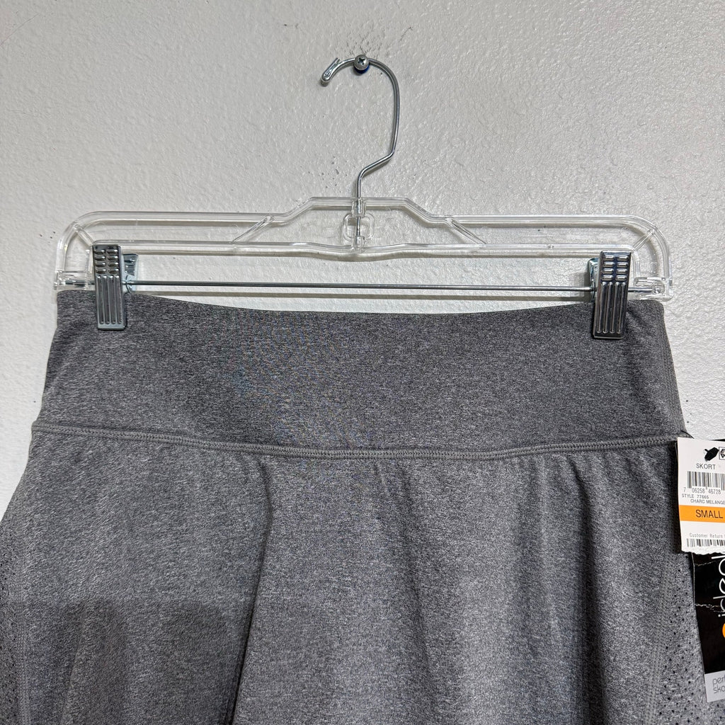 Ideology Charcoal Gray Pleated Mini Skort Sz S NWT