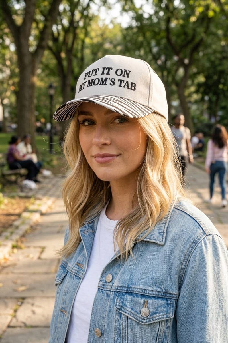 0519 Put It On My Mom's Tab Two Tone Snapback Hat SI-29870