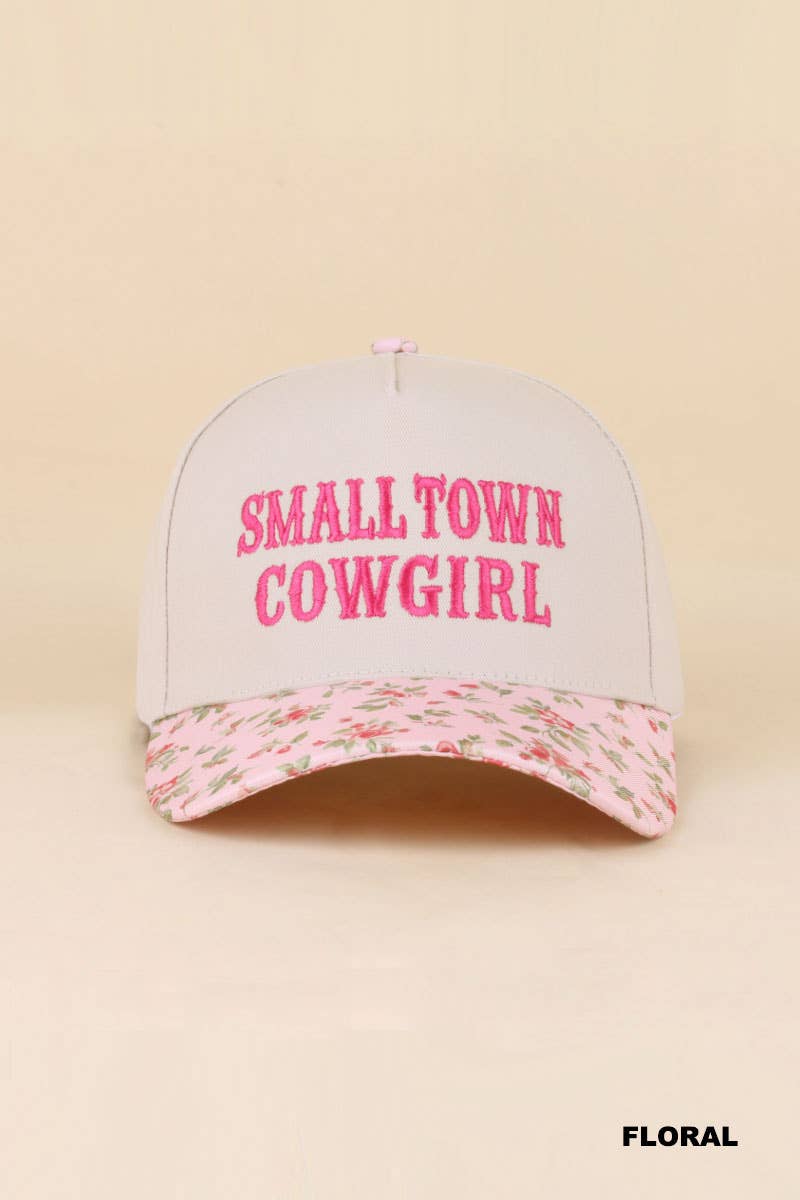 0519 Small Town Cowgirl Two Tone Snapback Hat SI-29853