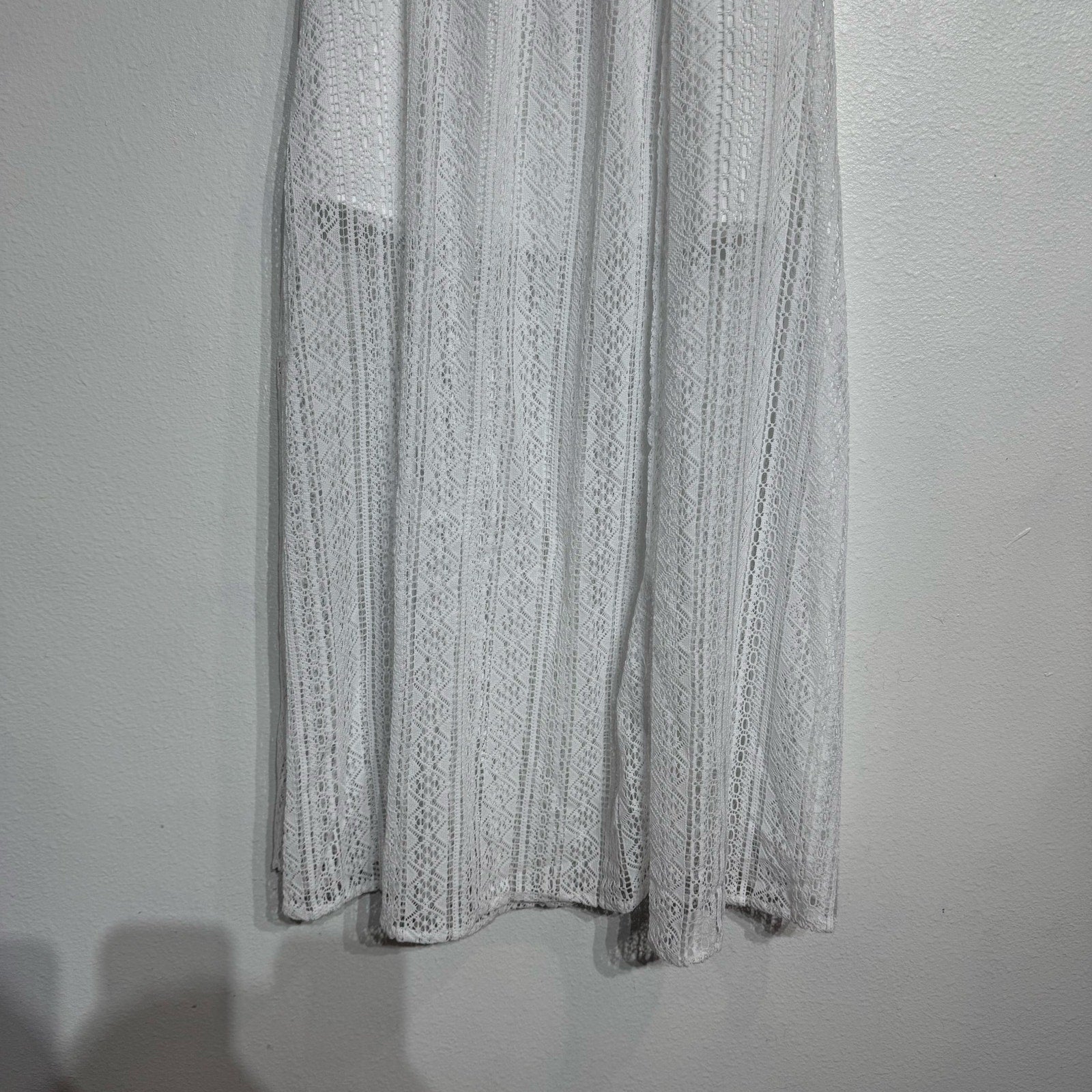 BB DAKOTA White The Seeker Crochet Maxi Skirt Sz XS NWT