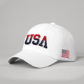 USA White Embroidered America 250 Patriotic Adjustable Baseball Cap NWOT