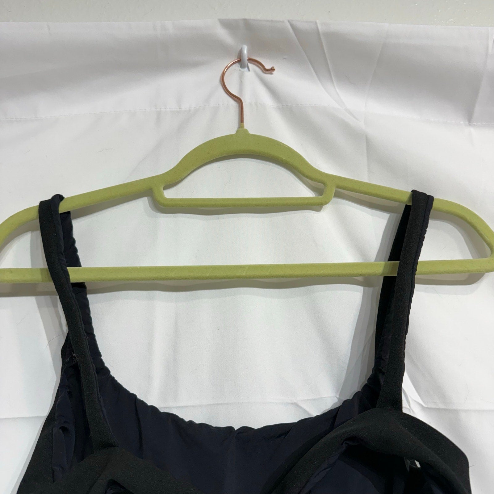 Haight Black Crepe Thidu Bikini Top Sz M NWT