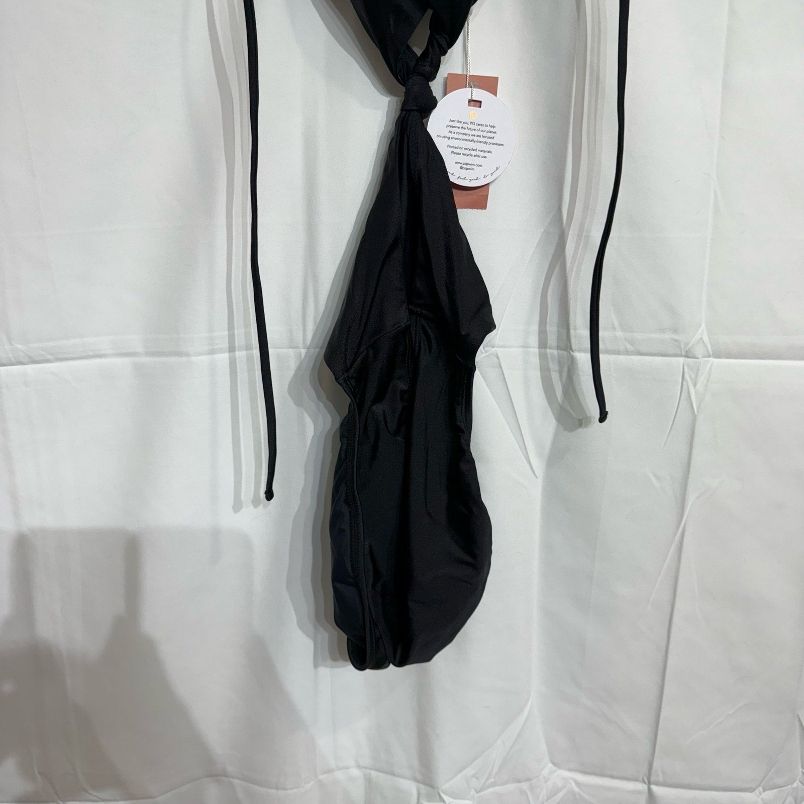 PQ Swim Black Hayden Cut Out One Piece Sz S NWT