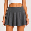 Ideology Charcoal Gray Pleated Mini Skort Sz S NWT