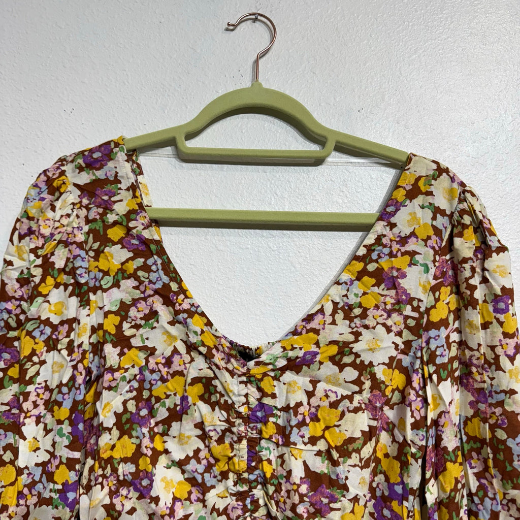 Sanctuary Sunny Field Drawn To You Floral Top Sz XS NWT