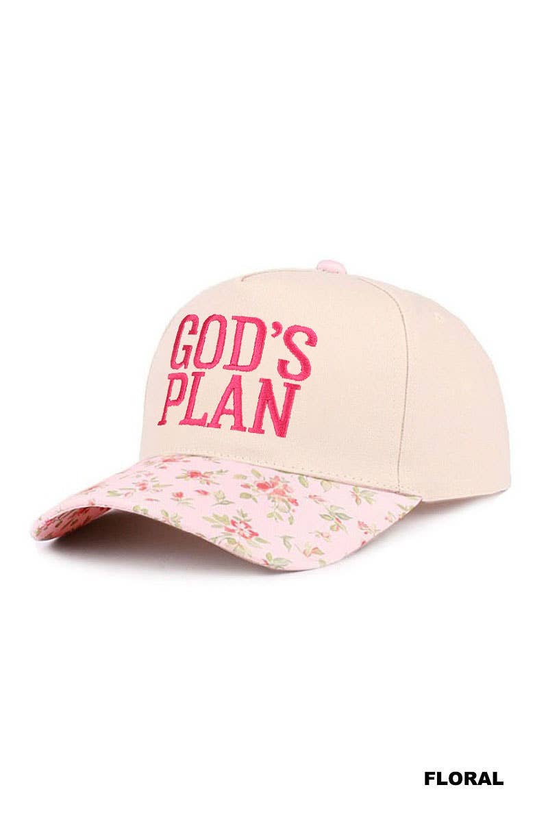 `0304 God's Plan Two Tone Cotton Hat SI-29581