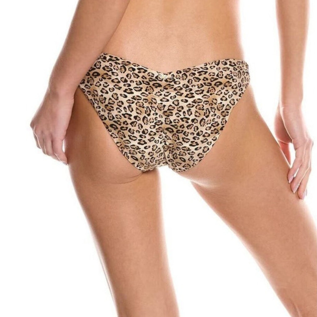 PQ Swim Basic Leopard Print Bikini Bottom Sz S NWT
