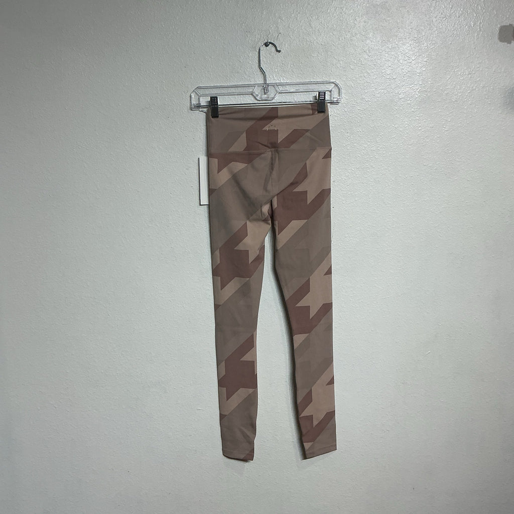 Varley Pink Taupe Camo Leggings Sz XXS NWT