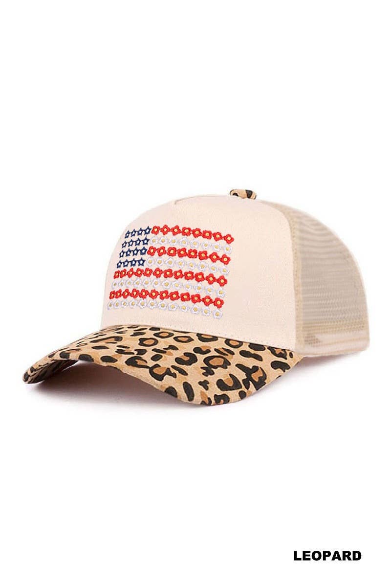 0519 American Flag Two Tone Mesh Snapback Hat SI-29723