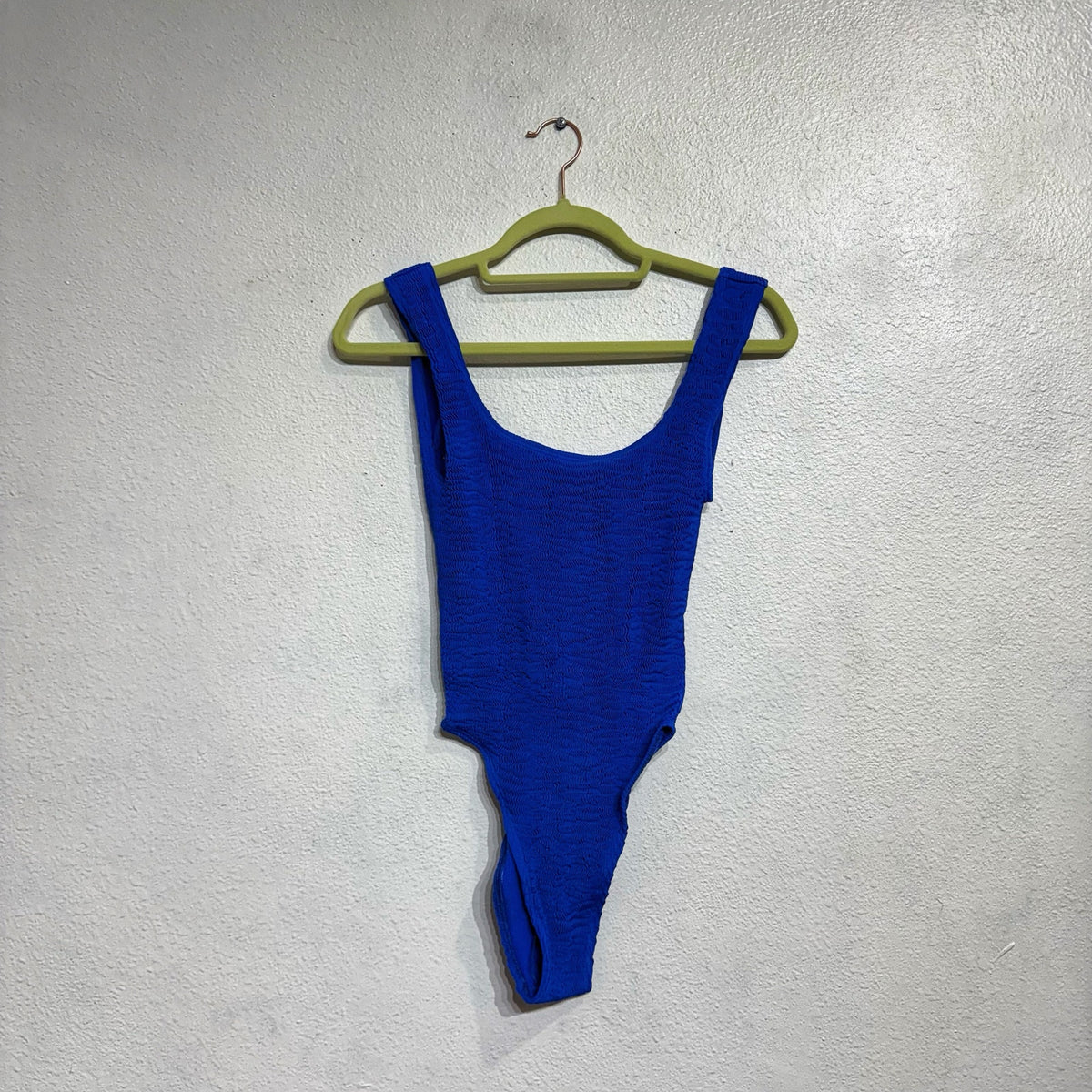 Cleonie Atlantic Blue Bathe MAILOT Low Back One Piece Sz O/S NWT