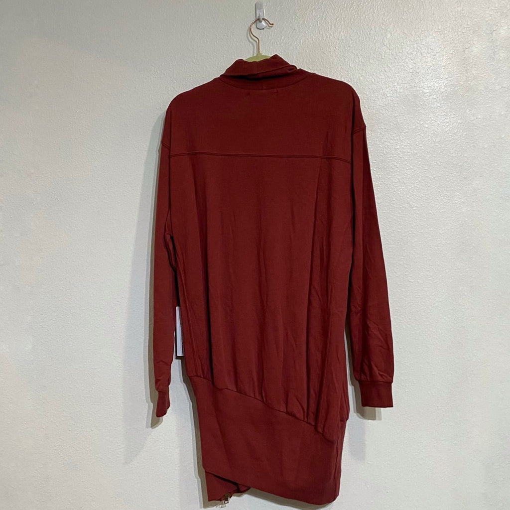 Young Fabulous & Broke Asymmetrical Turtleneck Mini Sweater Dress Sz M NWT