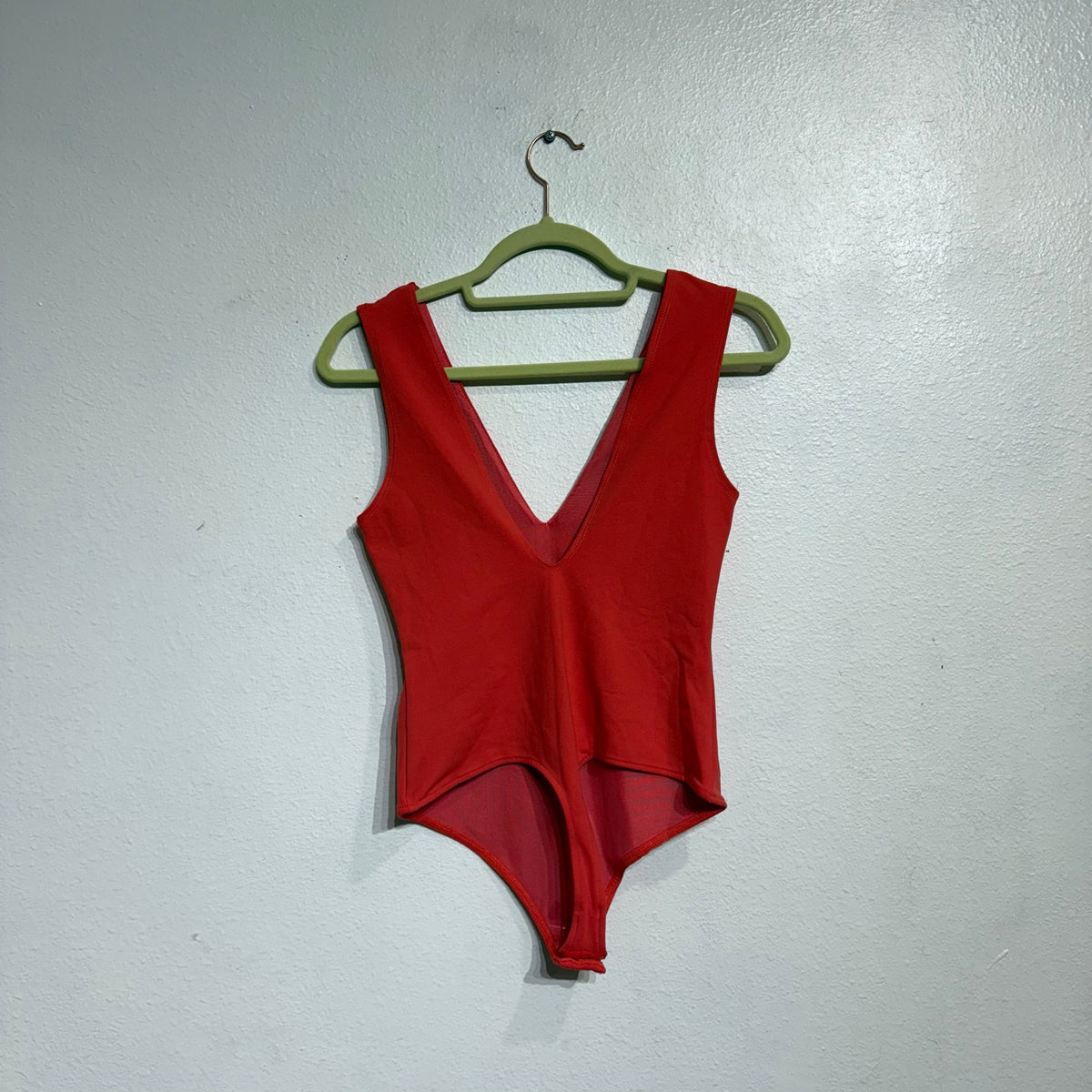 Free People Pink Pointsetta Keep It Sleek Bodysuit Sz S NWT