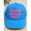 Good Shade Only Lake Blue & Pink Retro Adjustable Snapback Trucker Hat NWOT