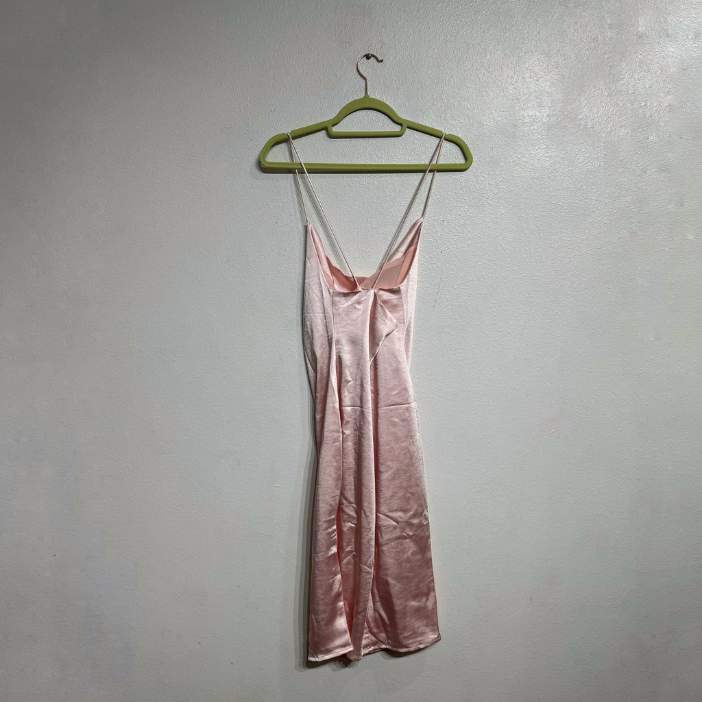Superdown Blush Pink Billie Drape Midi Dress Sz M NWT