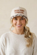 0519 Small Town Cowgirl Two Tone Snapback Hat SI-29853