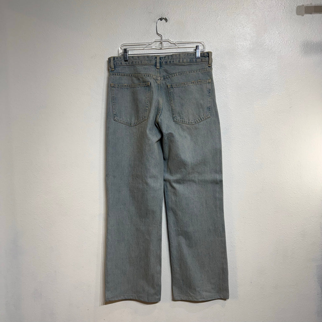 Zara Light Wash Wide Leg Jeans High Rise Sz 8 NWT