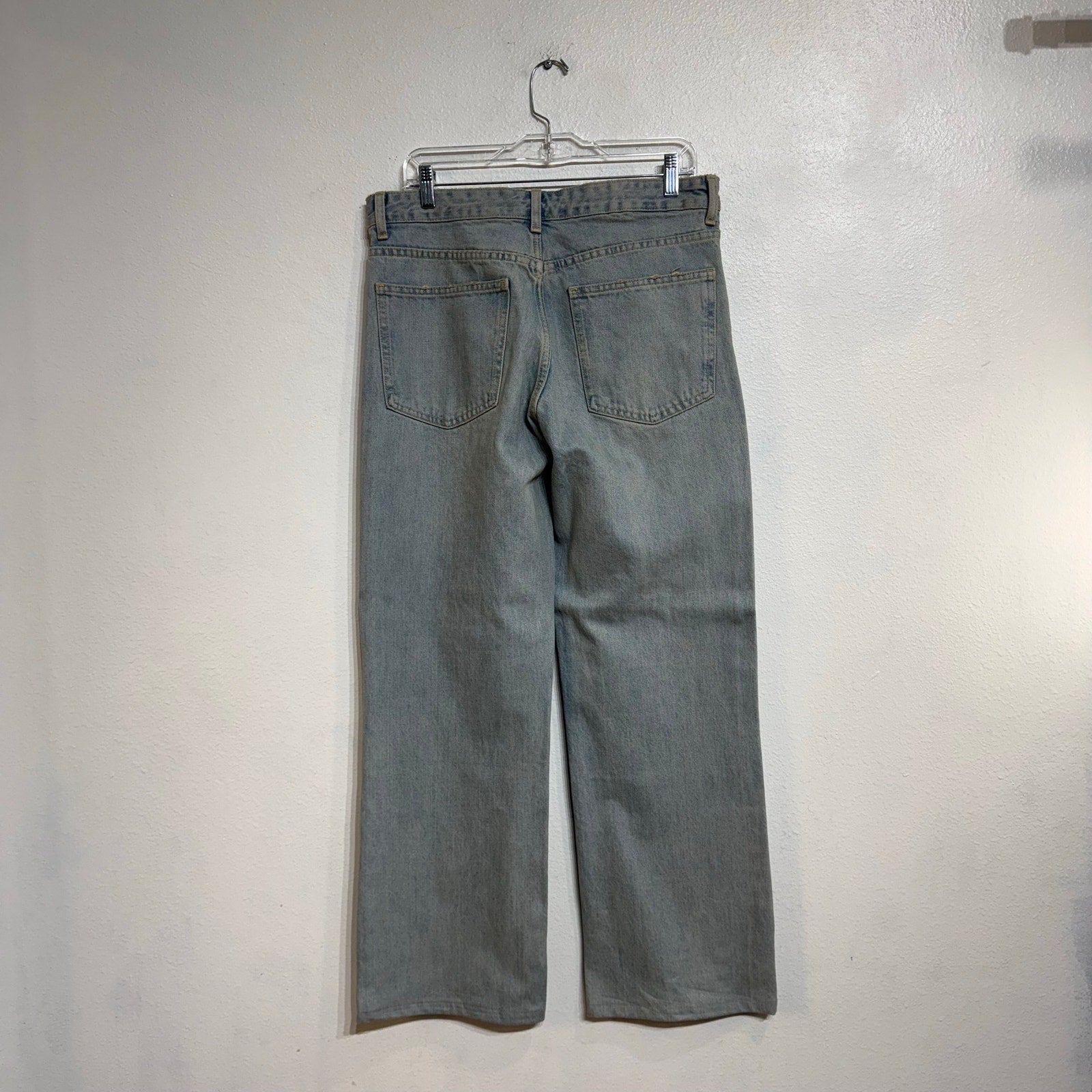 Zara Light Wash Wide Leg Jeans High Rise Sz 8 NWT
