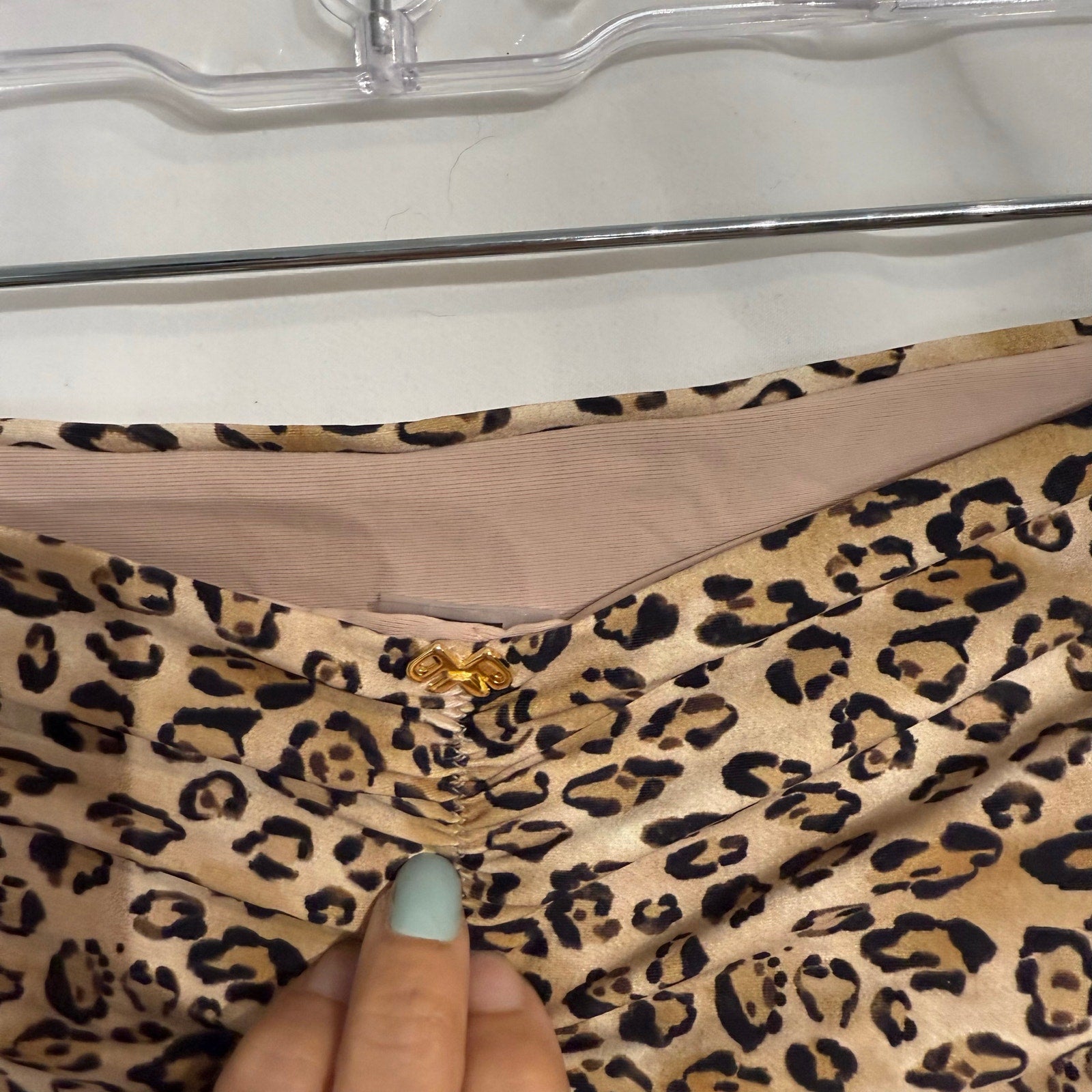 PQ Swim Basic Leopard Print Bikini Bottom Sz S NWT
