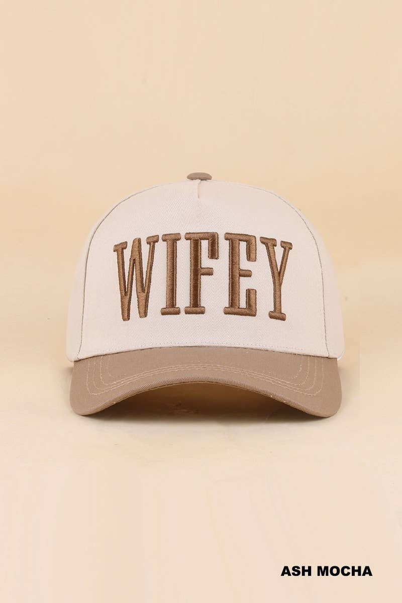 0519 Wifey Two Tone Snapback Hat SI-29856