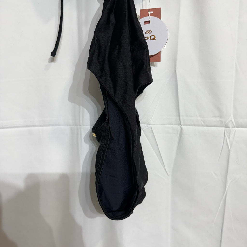 PQ Swim Black Hayden Cut Out One Piece Sz S NWT