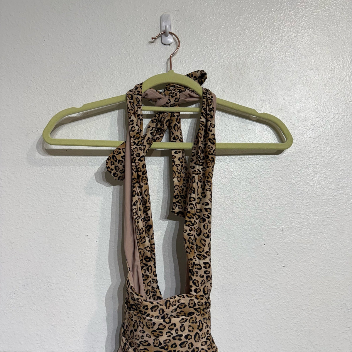 PQ Swim Tan Leopard Alex One Piece Sz M NWT