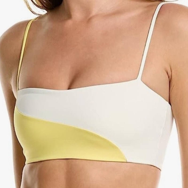 L*Space Yellow Ari Color Block Ari Top Sz S NWT