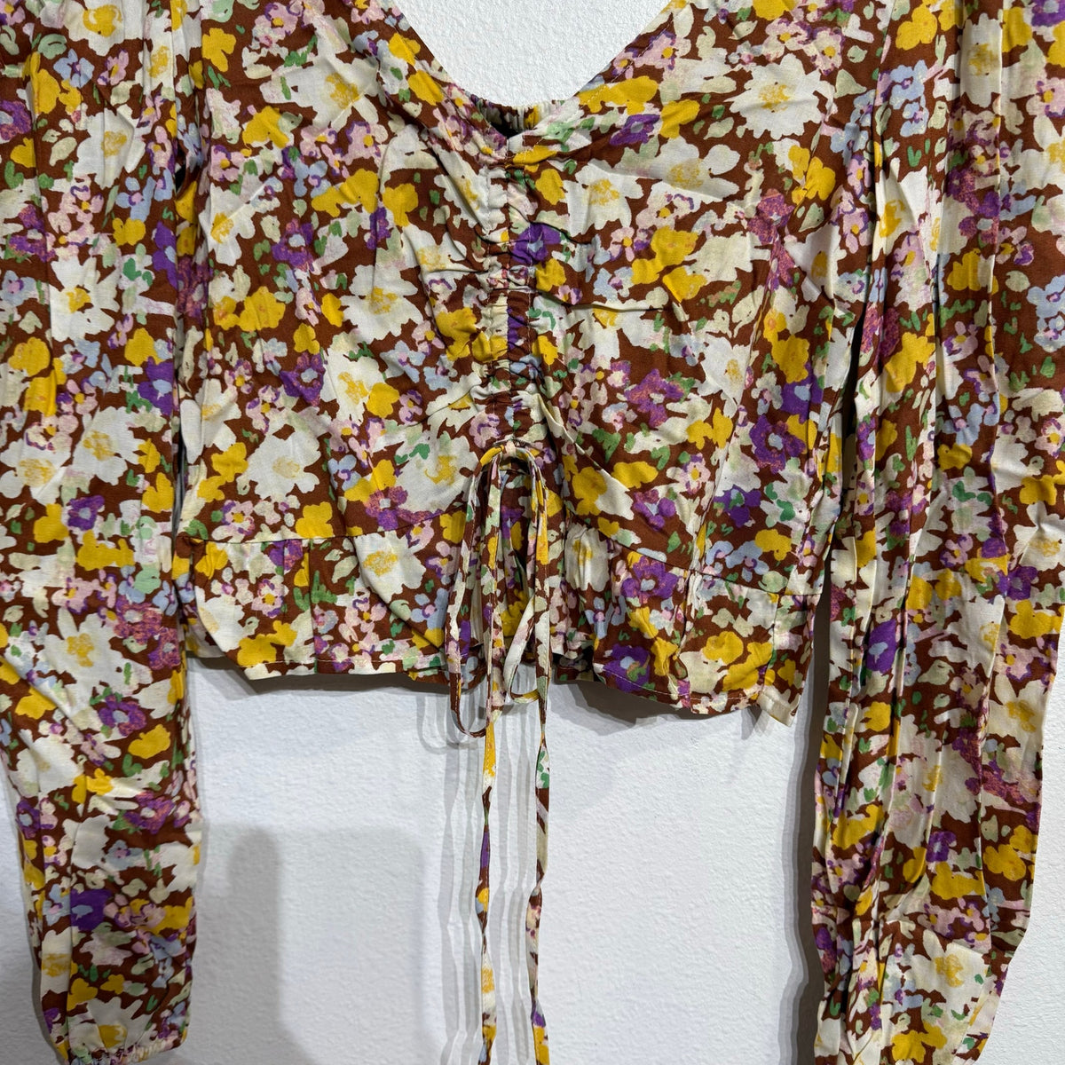 Sanctuary Sunny Field Drawn To You Floral Top Sz XS NWT