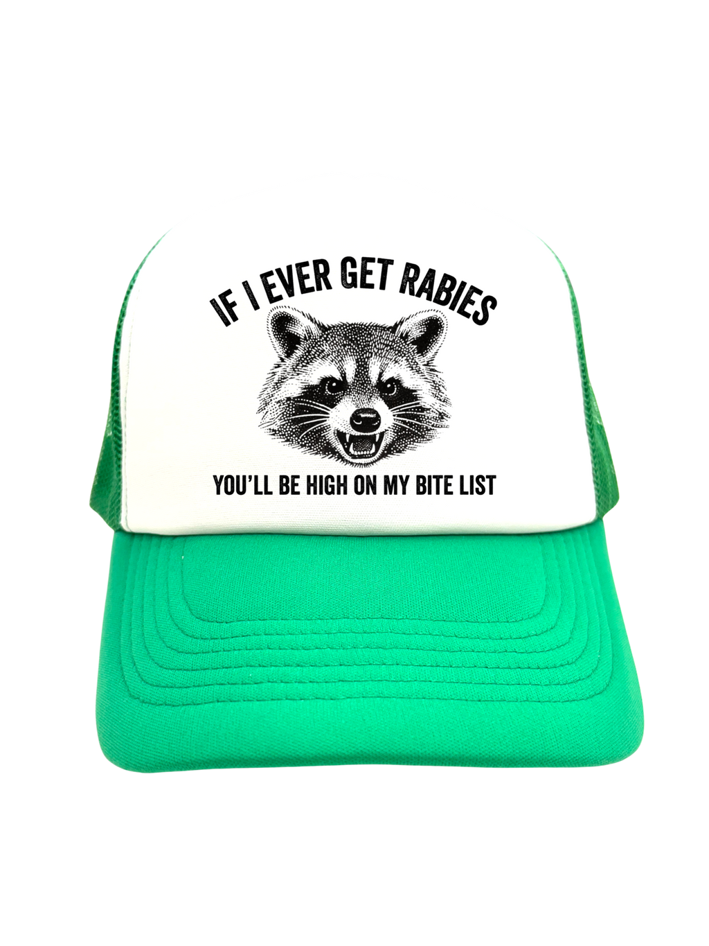 IF I EVER GET RABIES | VINTAGE STYLE FOAM TRUCKER HAT