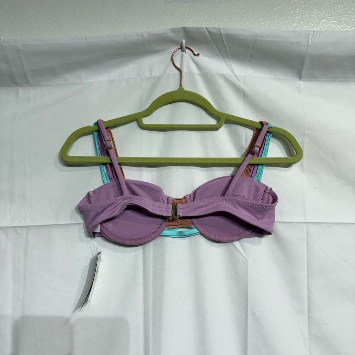 Isabella Rose Lavender Lucca Bikini Top Sz S NWT