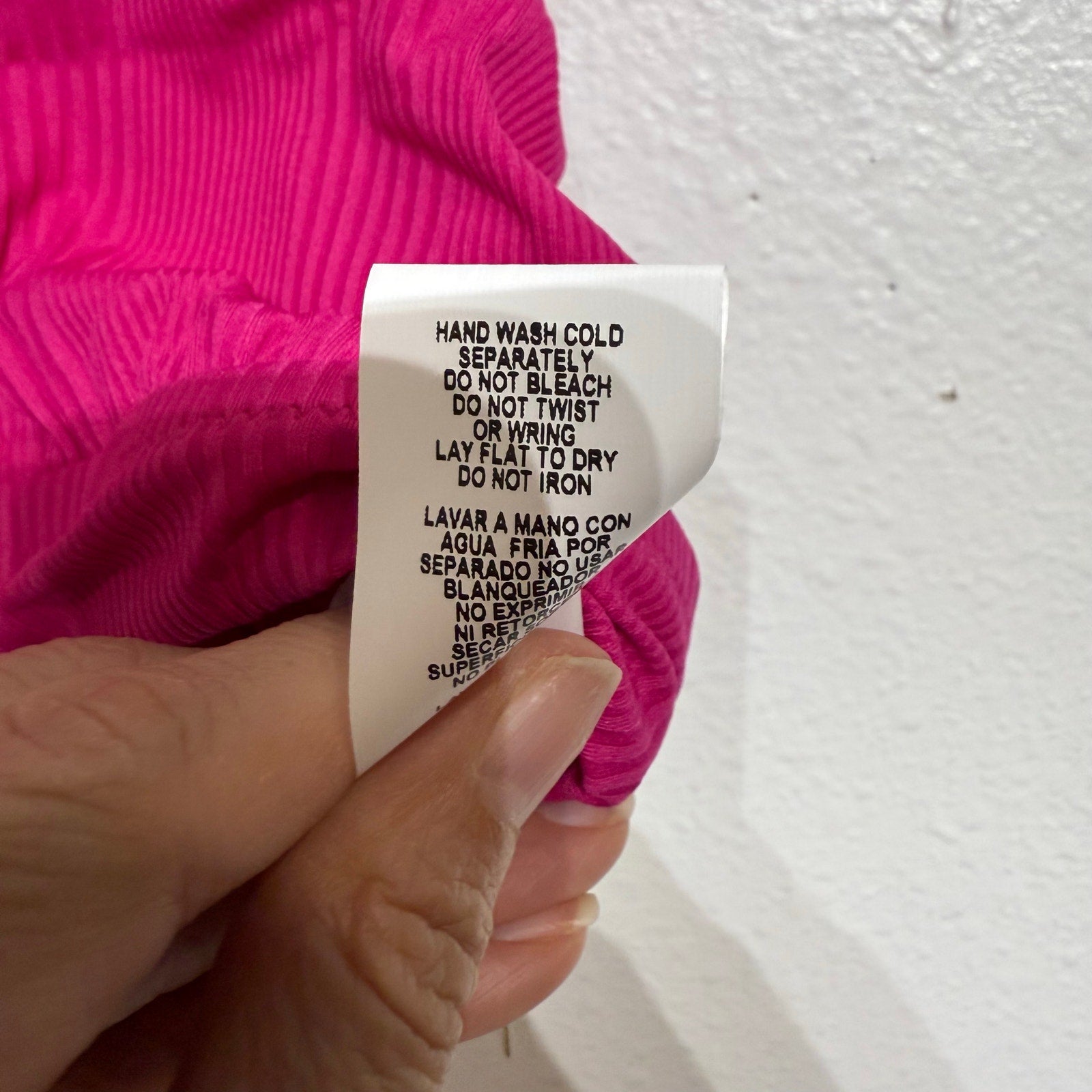 Vitamin A Hot Pink Sienna Tank Bikini Top  Sz 10/L NWT
